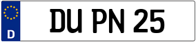 Trailer License Plate